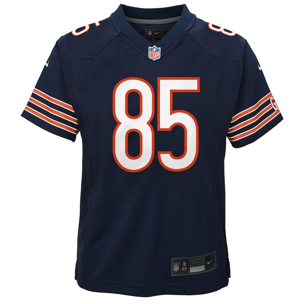 Cole Kmet 85 Chicago Bears Game YOUTH Jersey - Navy