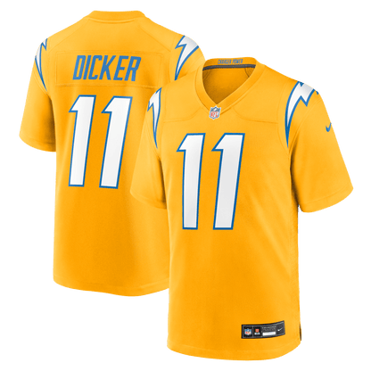 Cameron Dicker 11 Los Angeles Chargers Alternate Game Men Jersey - Gold