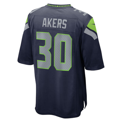 Cam Akers 30 Seattle Seahawks Team Game Men Jersey - College Navy