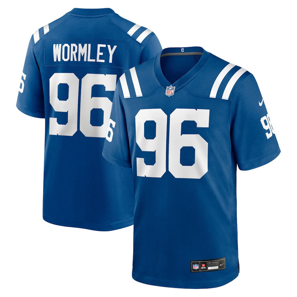 Chris Wormley 96 Indianapolis Colts Team Game Men Jersey - Royal