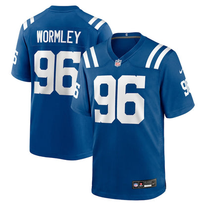 Chris Wormley 96 Indianapolis Colts Team Game Men Jersey - Royal