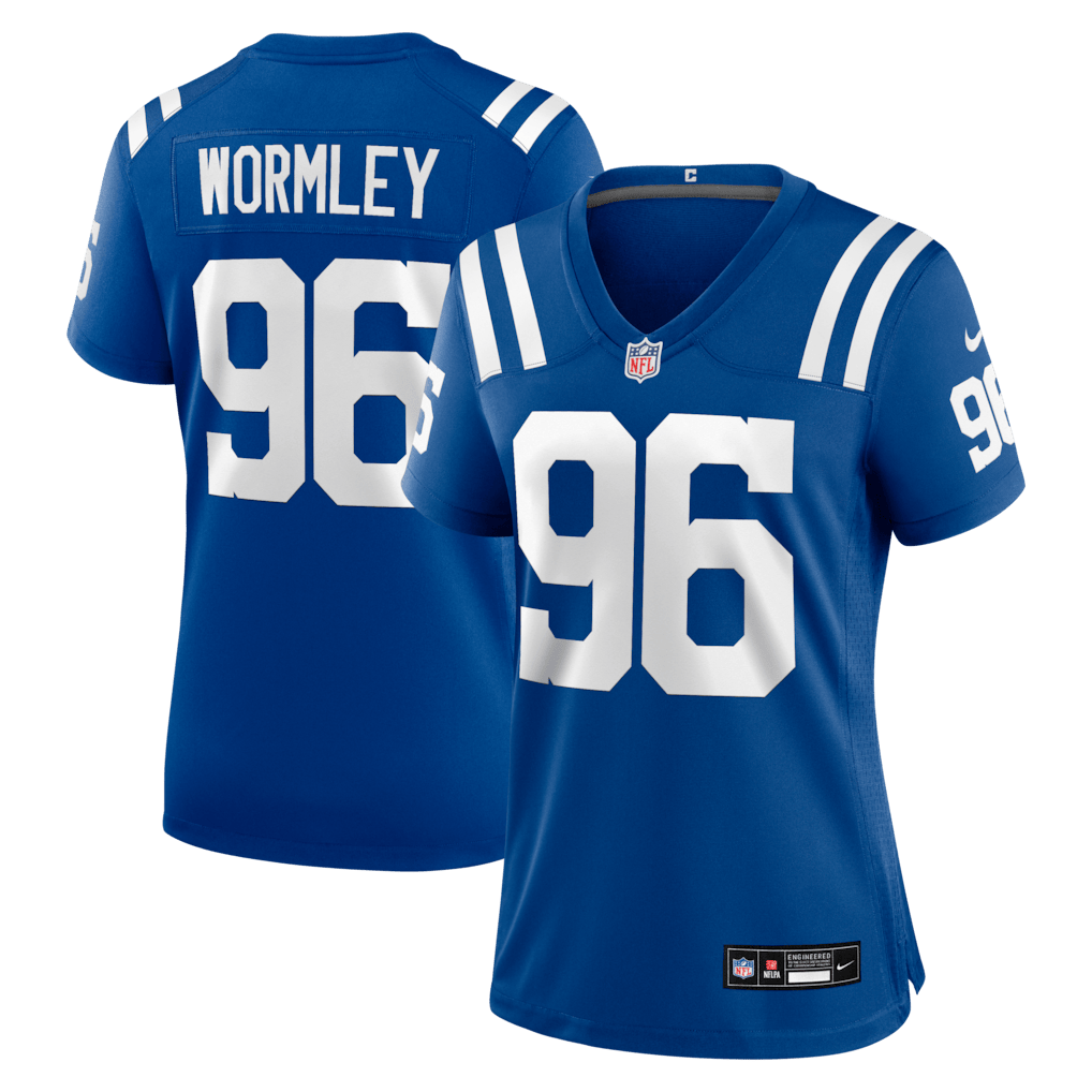 Chris Wormley 96 Indianapolis Colts Women's Team Game Jersey - Royal