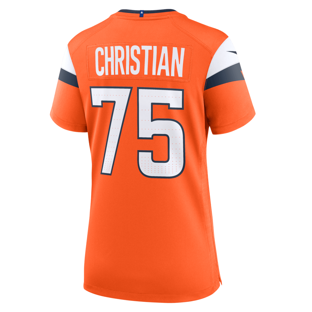 Geron Christian 75 Denver Broncos Women's Team Game Jersey - Orange