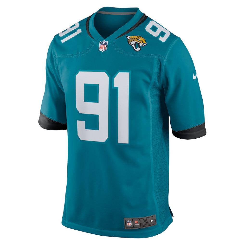 Arik Armstead 91 Jacksonville Jaguars Team Game Men Jersey - Teal