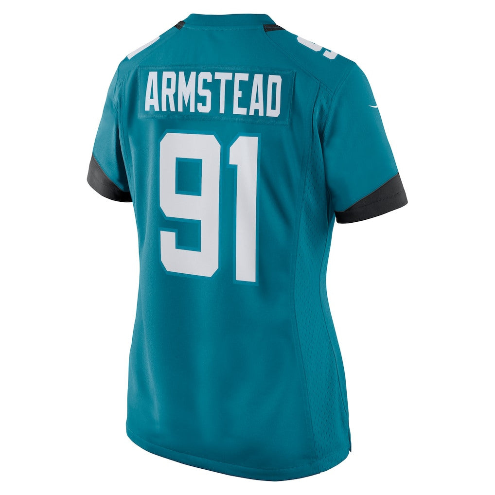 Arik Armstead 91 Jacksonville Jaguars Women's Team Game Jersey - Teal