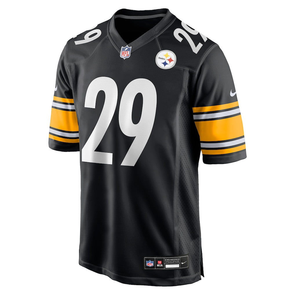 Kyle Dugger 29 Pittsburgh Steelers Team Game Men Jersey - Black