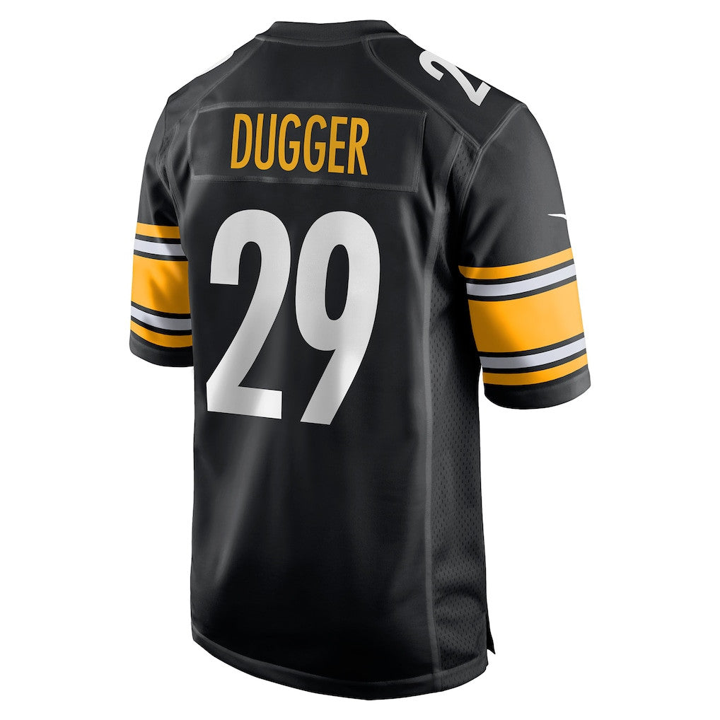 Kyle Dugger 29 Pittsburgh Steelers Team Game Men Jersey - Black