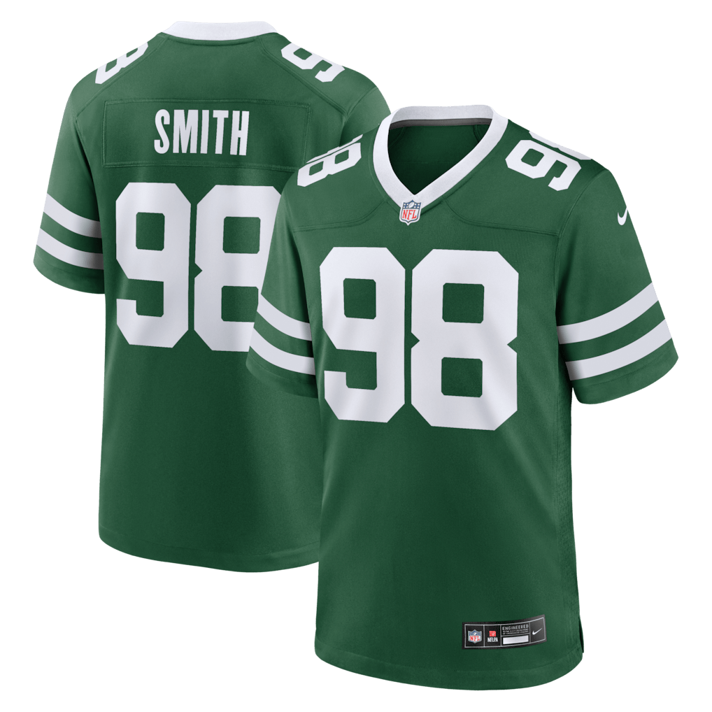 Mazi Smith 98 New York Jets Team Game Men Jersey - Legacy Green