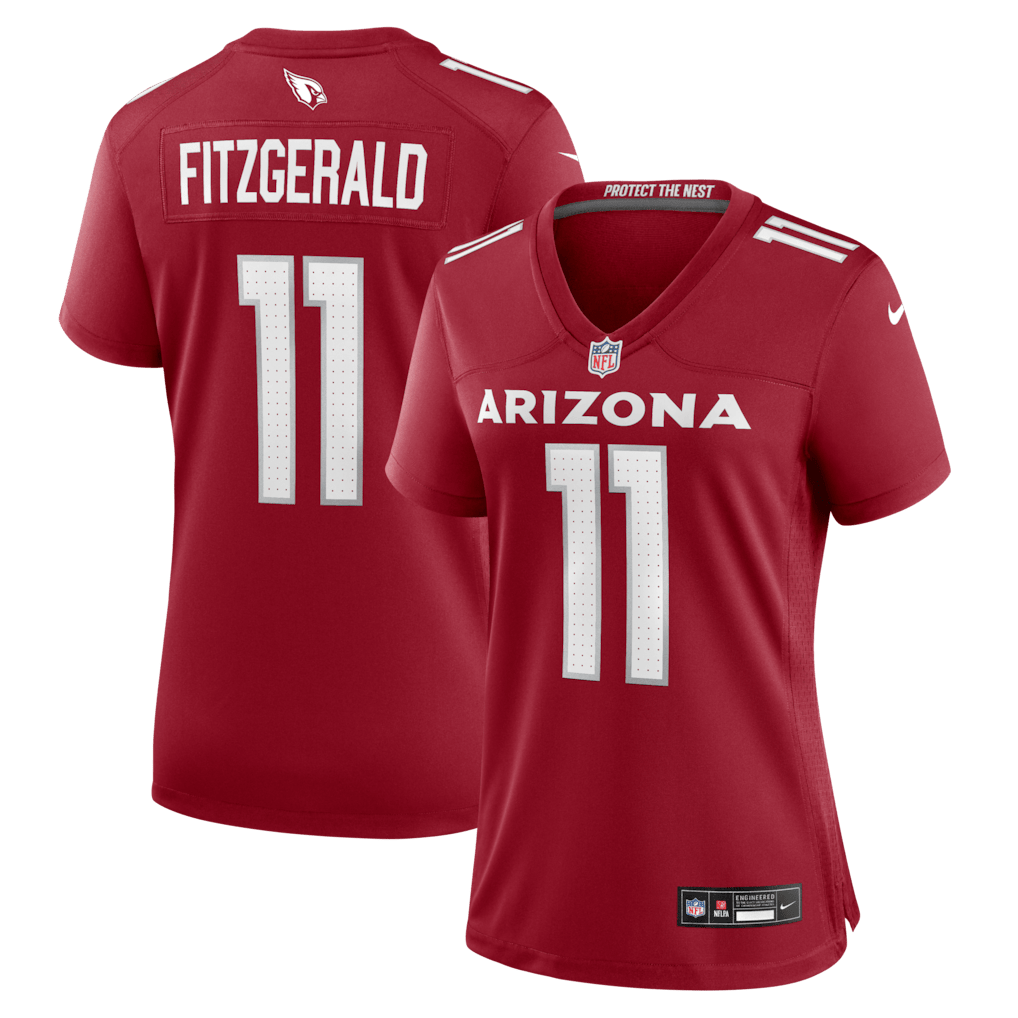 Larry Fitzgerald 11 Arizona Cardinals Women's Team Retired Game Jersey - Cardinal