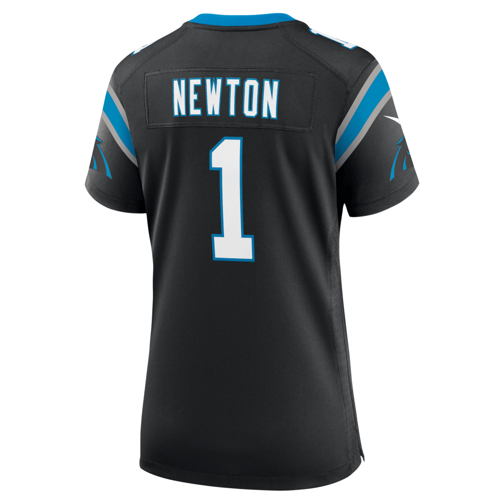 Cam Newton 1 Carolina Panthers Women's Team Retired Game Jersey - Black