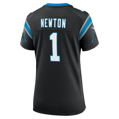 Cam Newton 1 Carolina Panthers Women's Team Retired Game Jersey - Black