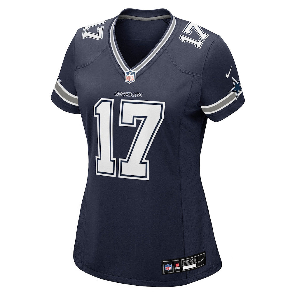 Brandon Aubrey 17 Dallas Cowboys Women's Team Game Jersey - Navy