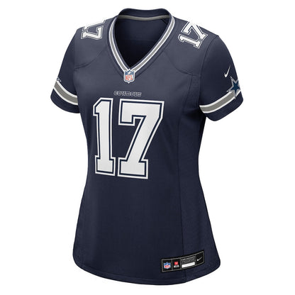 Brandon Aubrey 17 Dallas Cowboys Women's Team Game Jersey - Navy