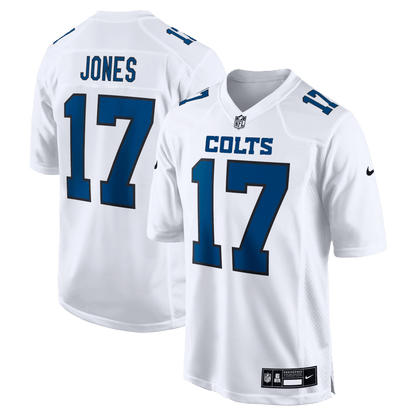 Daniel Jones 17 Indianapolis Colts Fashion Game Men Jersey - Tundra White