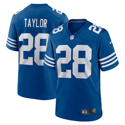 Jonathan Taylor 28 Indianapolis Colts Alternate Game Men Jersey - Royal