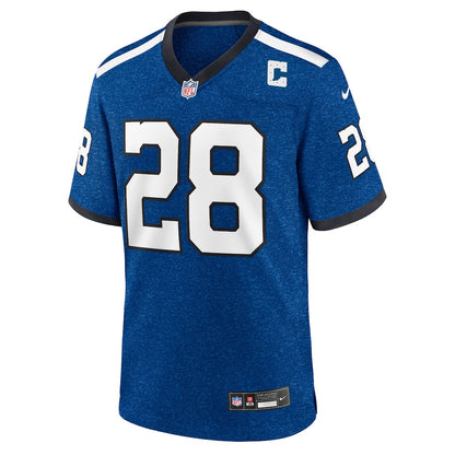 Jonathan Taylor 28 Indianapolis Colts Indiana Nights Alternate Game Men Jersey - Royal