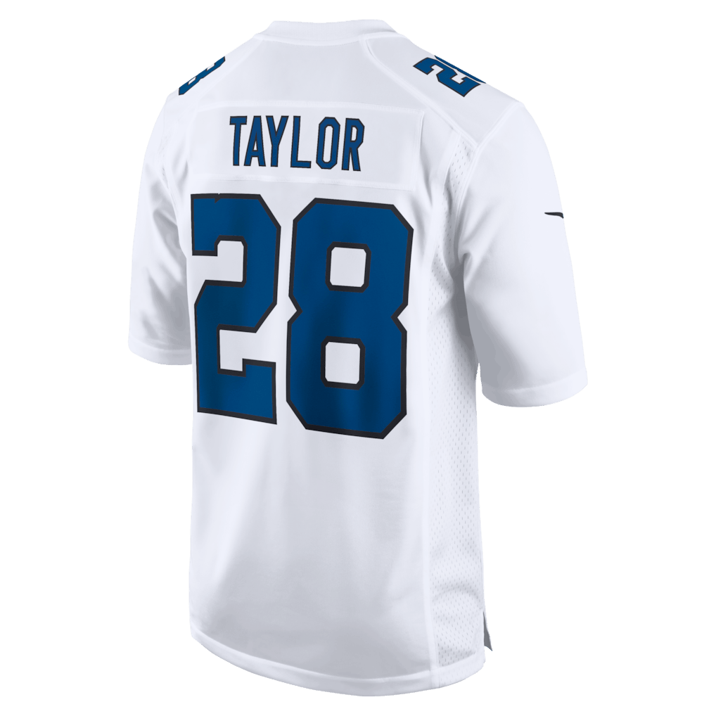 Jonathan Taylor 28 Indianapolis Colts Fashion Game Men Jersey - Tundra White