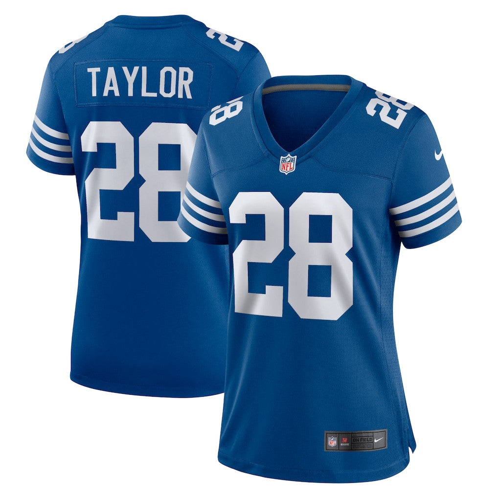 Jonathan Taylor 28 Indianapolis Colts Women's Alternate Game Jersey - Royal
