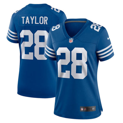 Jonathan Taylor 28 Indianapolis Colts Women's Alternate Game Jersey - Royal