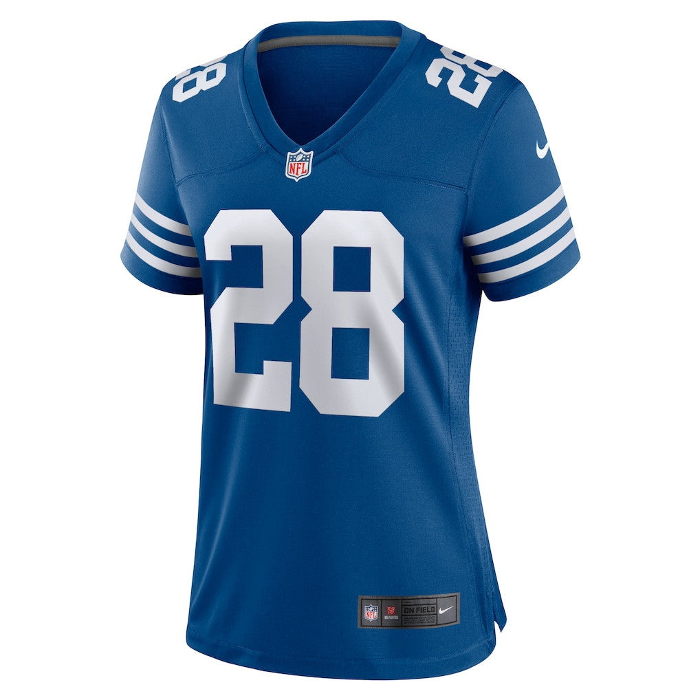 Jonathan Taylor 28 Indianapolis Colts Women's Alternate Game Jersey - Royal