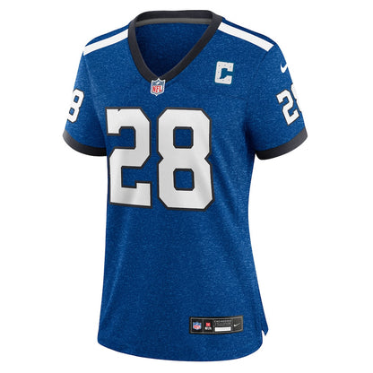 Jonathan Taylor 28 Indianapolis Colts Women's Indiana Nights Alternate Game Jersey - Royal