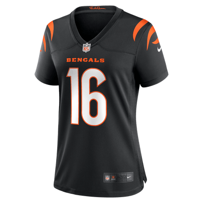 Joe Flacco 16 Cincinnati Bengals Women's Team Game Jersey - Black