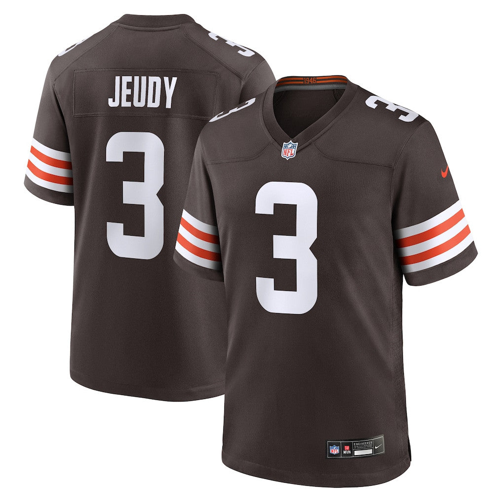 Jerry Jeudy 3 Cleveland Browns Game Men Jersey - Brown