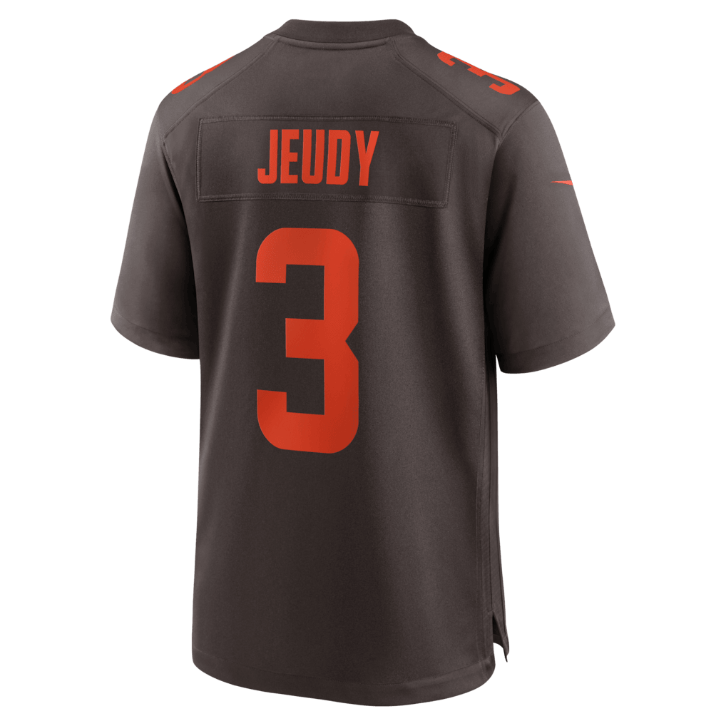 Jerry Jeudy 3 Cleveland Browns Alpha Dawg Game Men Jersey - Brown