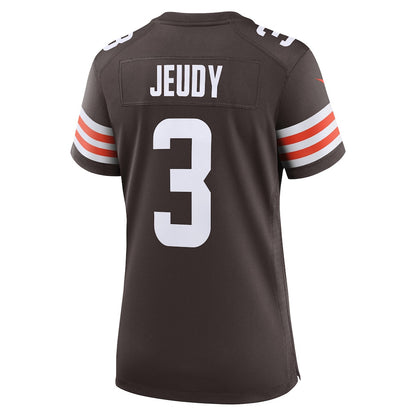 Jerry Jeudy 3 Cleveland Browns Women's Game Jersey - Brown