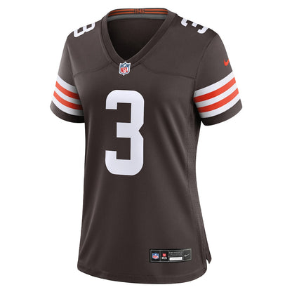 Jerry Jeudy 3 Cleveland Browns Women's Game Jersey - Brown