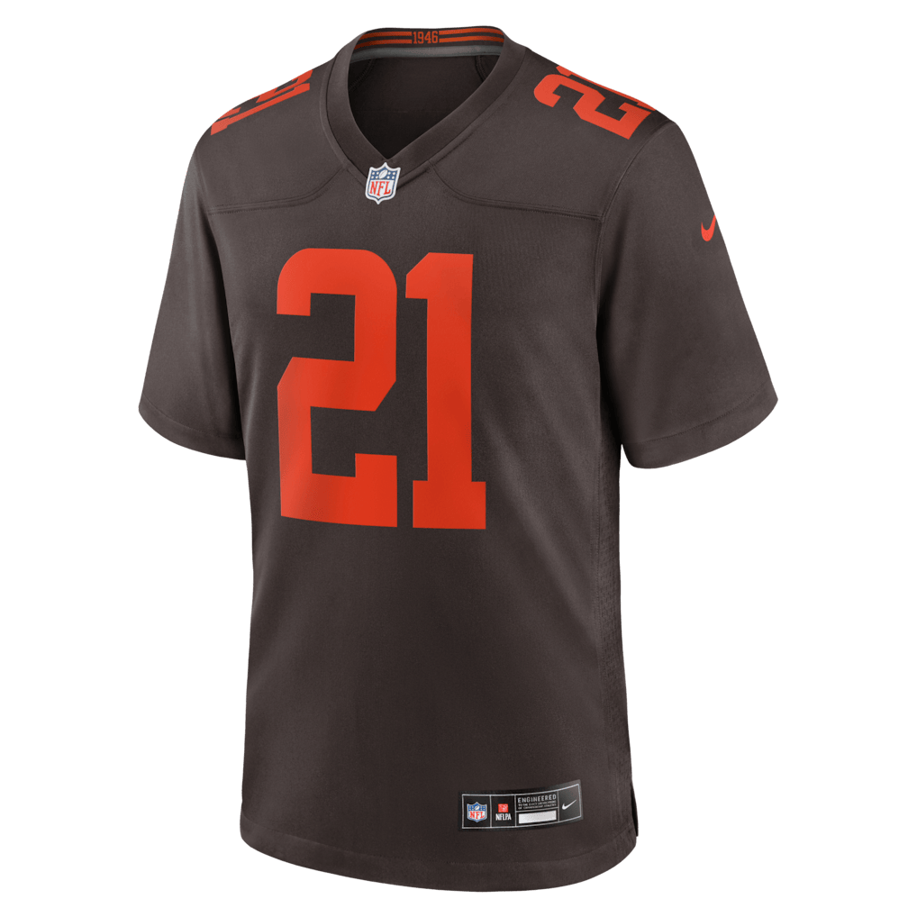 Denzel Ward 21 Cleveland Browns Alpha Dawg Game Men Jersey - Brown