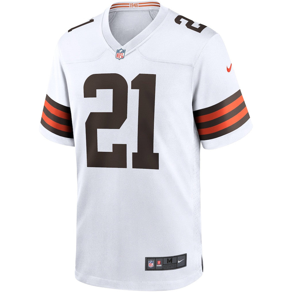 Denzel Ward 21 Cleveland Browns Game Men Jersey - White