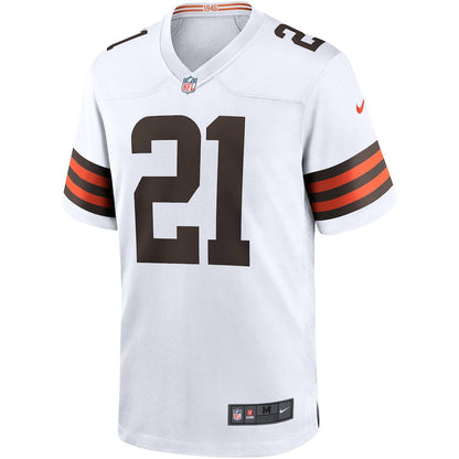 Denzel Ward 21 Cleveland Browns Game Men Jersey - White