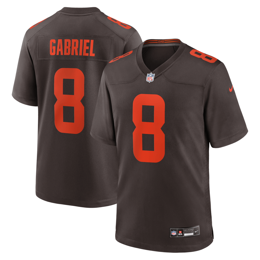 Dillon Gabriel 8 Cleveland Browns Alpha Dawg Game Men Jersey - Brown