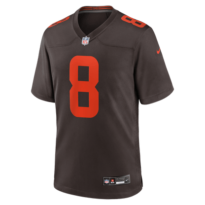 Dillon Gabriel 8 Cleveland Browns Alpha Dawg Game Men Jersey - Brown