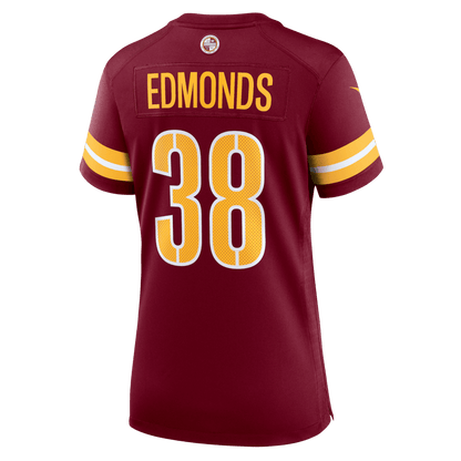 Chase Edmonds 38 Washington Commanders Women's Team Game Jersey - Burgundy