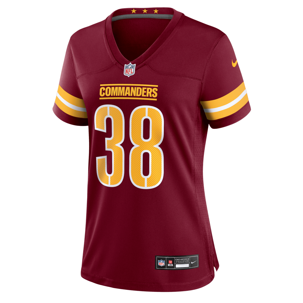 Chase Edmonds 38 Washington Commanders Women's Team Game Jersey - Burgundy