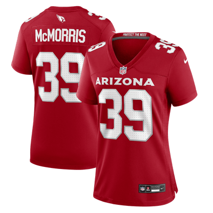 Patrick McMorris 39 Arizona Cardinals Women's Team Game Jersey - Cardinal