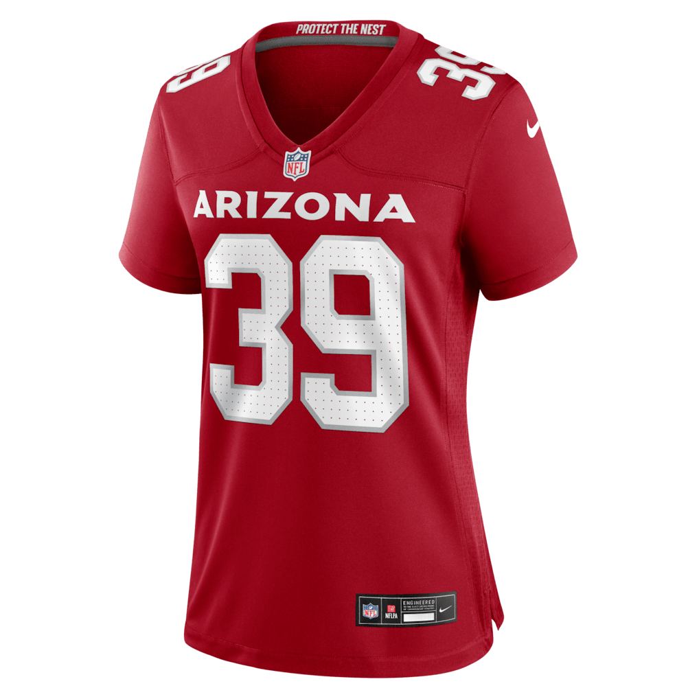 Patrick McMorris 39 Arizona Cardinals Women's Team Game Jersey - Cardinal