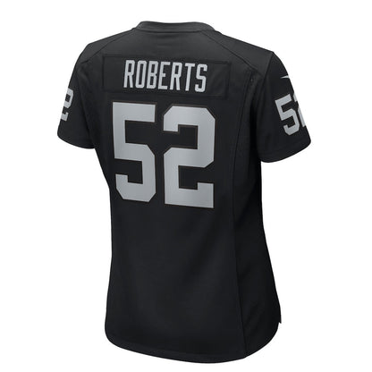 Elandon Roberts 52 Las Vegas Raiders Women's Team Game Jersey - Black