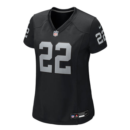 Eric Stokes 22 Las Vegas Raiders Women's Team Game Jersey - Black