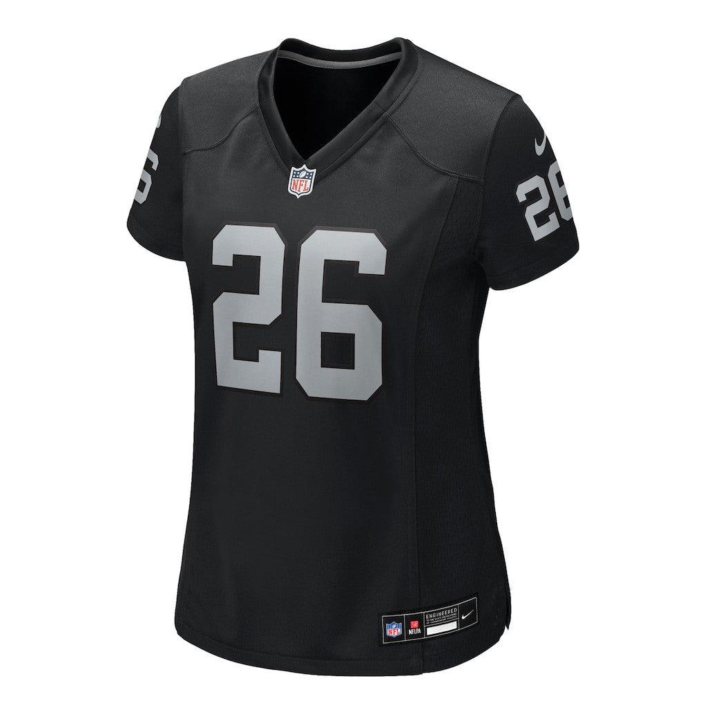 Darien Porter 26 Las Vegas Raiders Women's Team Game Jersey - Black