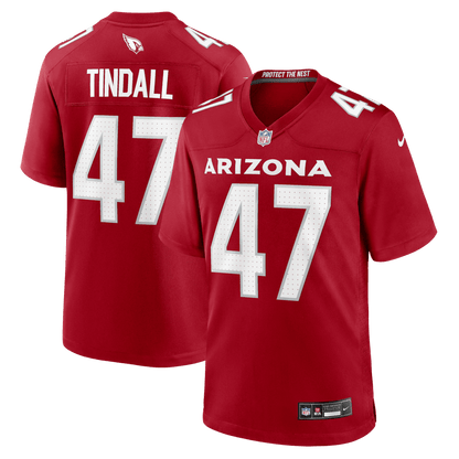 Channing Tindall 47 Arizona Cardinals Team Game Men Jersey - Cardinal