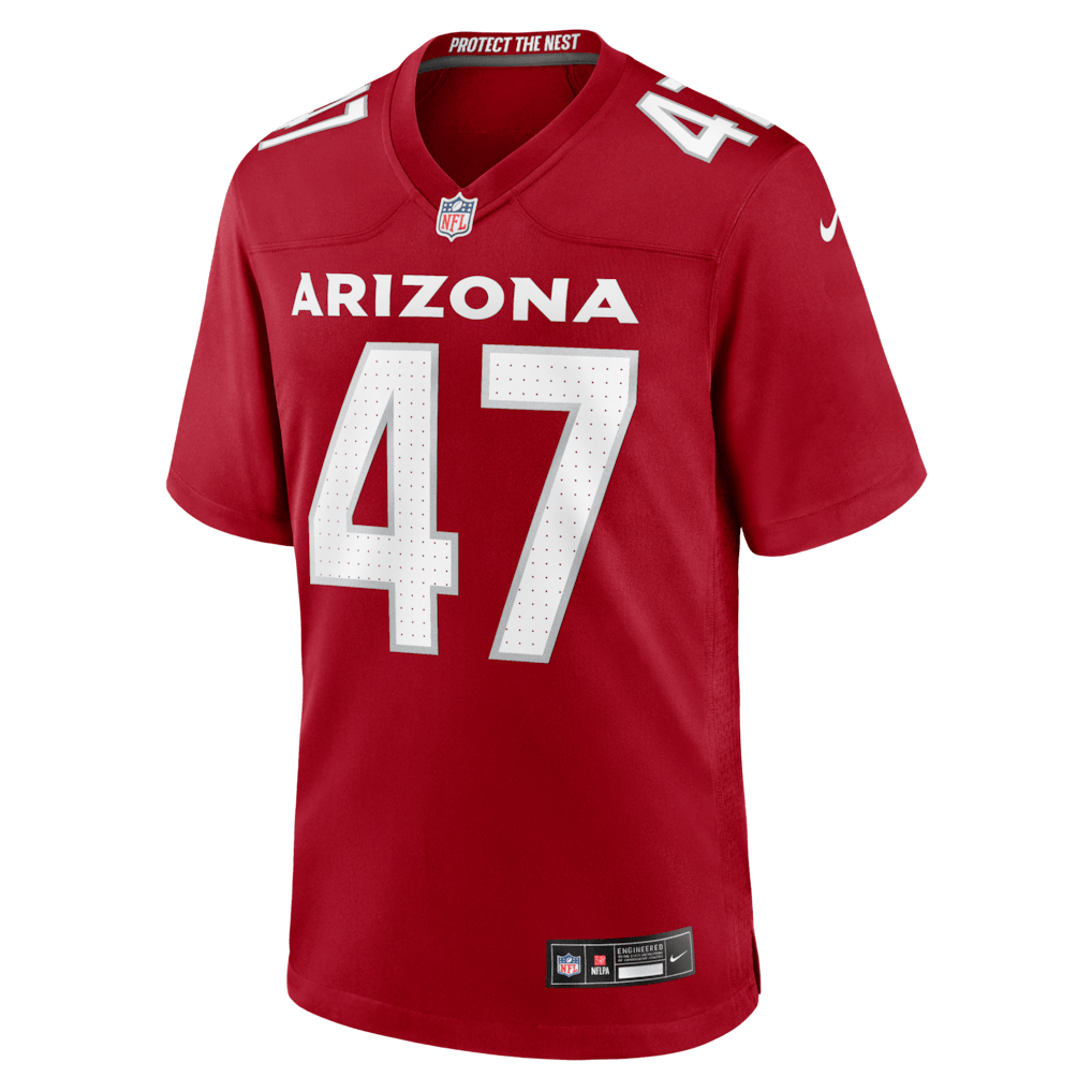 Channing Tindall 47 Arizona Cardinals Team Game Men Jersey - Cardinal