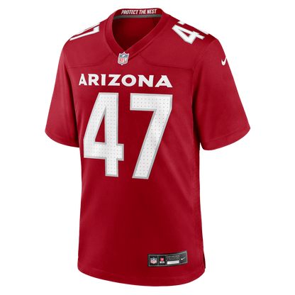 Channing Tindall 47 Arizona Cardinals Team Game Men Jersey - Cardinal