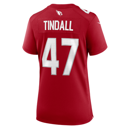 Channing Tindall 47 Arizona Cardinals Women's Team Game Jersey - Cardinal