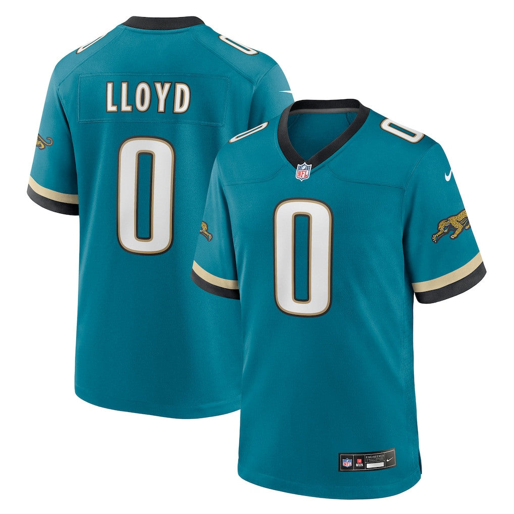 Devin Lloyd 0 Jacksonville Jaguars Alternate 2 Prowler Throwback Game Men Jersey - Teal