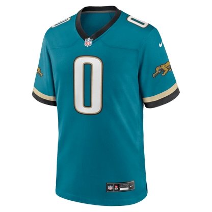 Devin Lloyd 0 Jacksonville Jaguars Alternate 2 Prowler Throwback Game Men Jersey - Teal