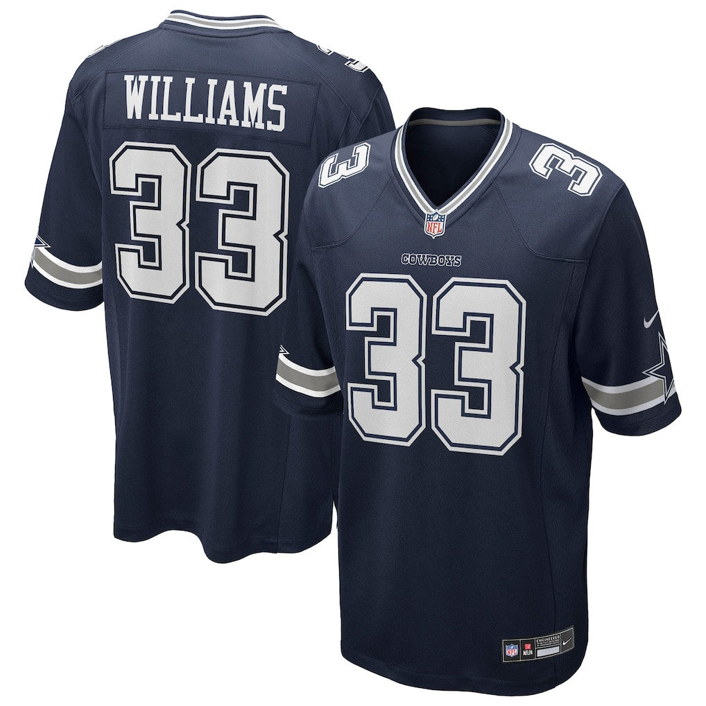 Javonte Williams 33 Dallas Cowboys Team Game Men Jersey - Navy