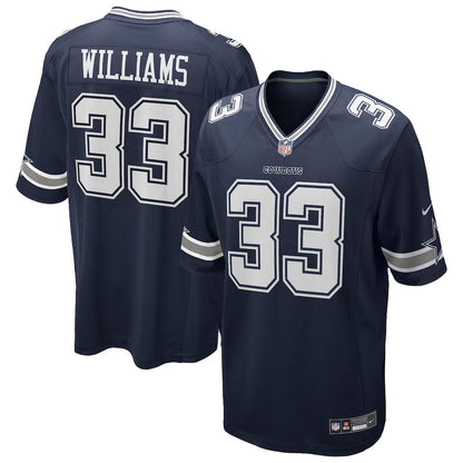 Javonte Williams 33 Dallas Cowboys Team Game Men Jersey - Navy